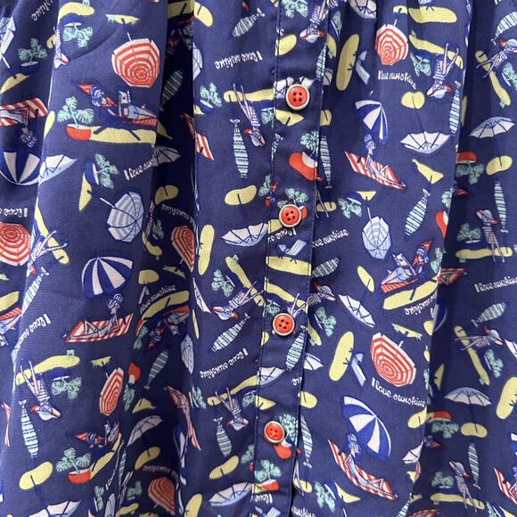 Tu Summer Beach Vacation Tank Tunic Top - Picture 3 of 8